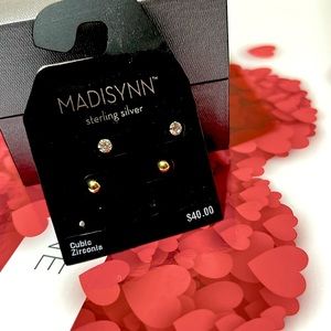 NIP Sterling Silver Stud Earrings